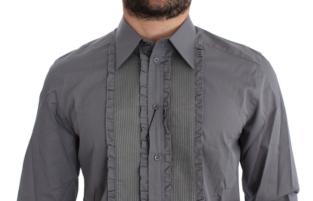 Dolce & Gabbana Purple Matador GOLD Slim Fit Dress Shirt