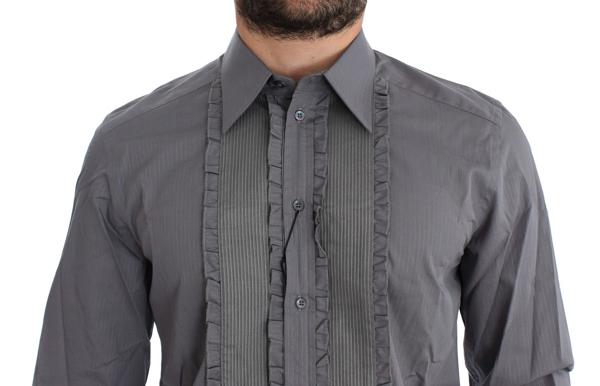 Dolce & Gabbana Purple Matador GOLD Slim Fit Dress Shirt