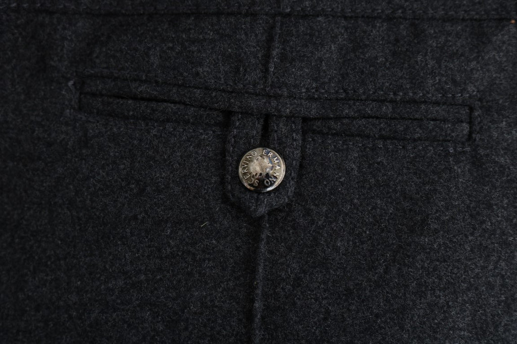Ermanno Scervino Grey Virgin Wool Skinny Casual Trousers