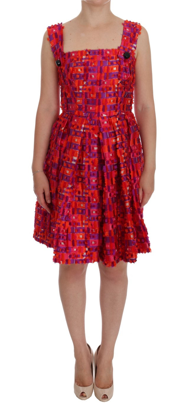 Dolce & Gabbana Pink floral A-line above-the-knee dress