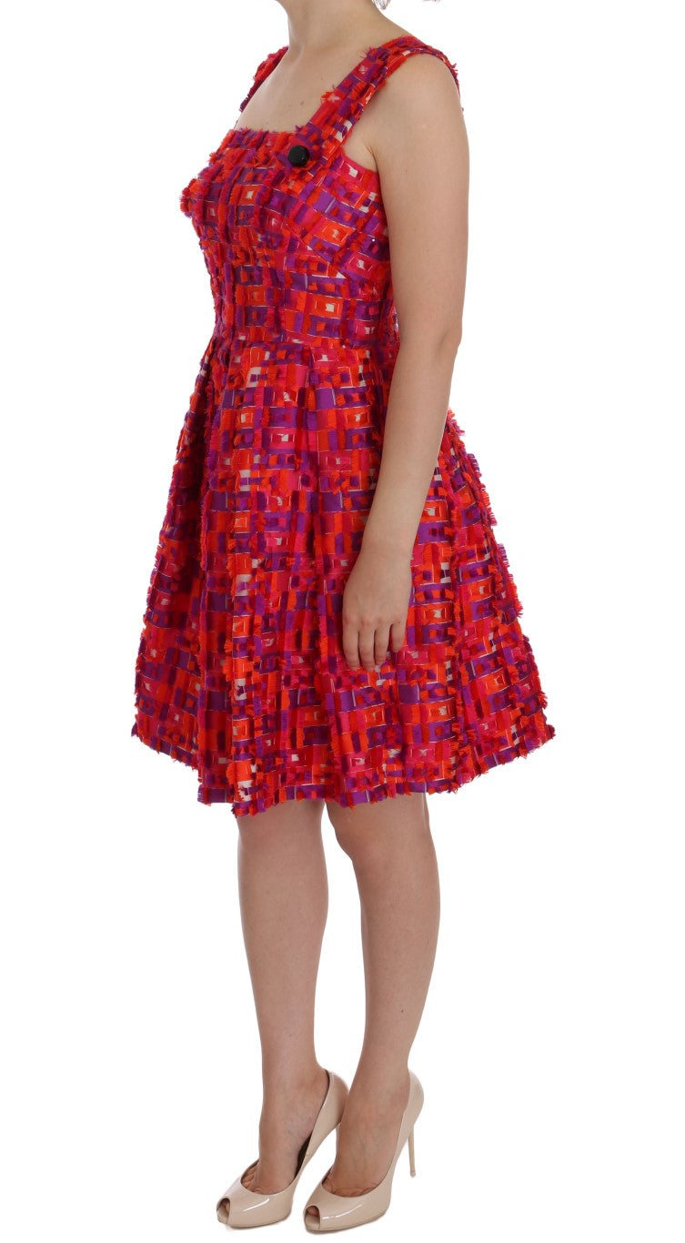 Dolce & Gabbana Pink floral A-line above-the-knee dress