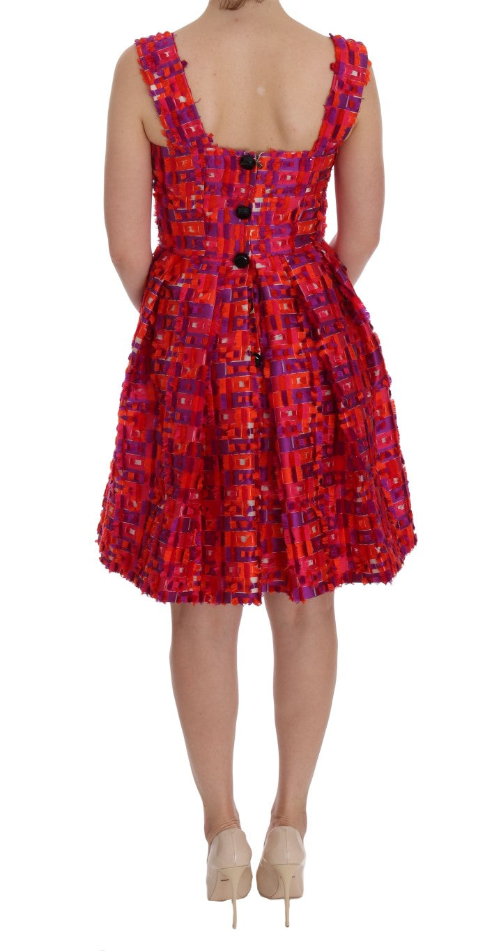Dolce & Gabbana Pink floral A-line above-the-knee dress