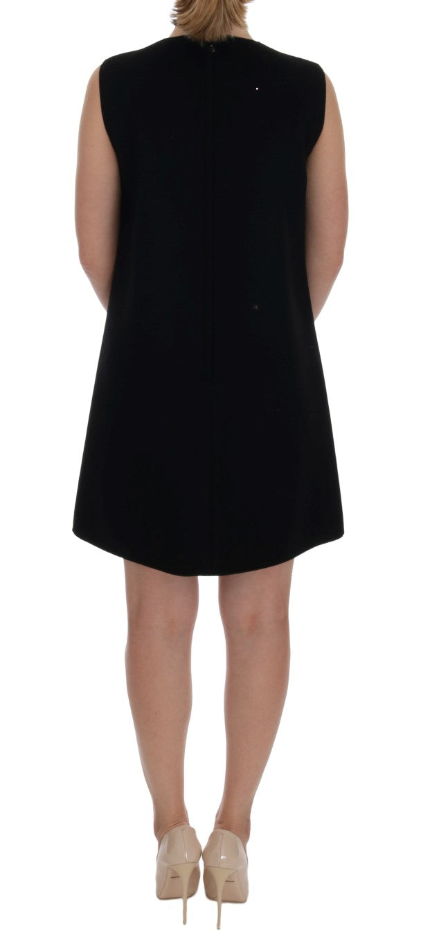 Dolce & Gabbana Schwarzes I AM A PRINCESS Kristall-Shiftkleid
