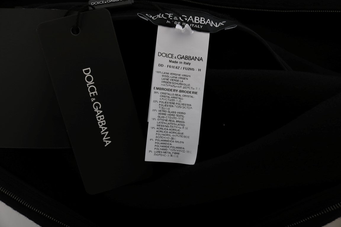 Dolce & Gabbana Schwarzes I AM A PRINCESS Kristall-Shiftkleid