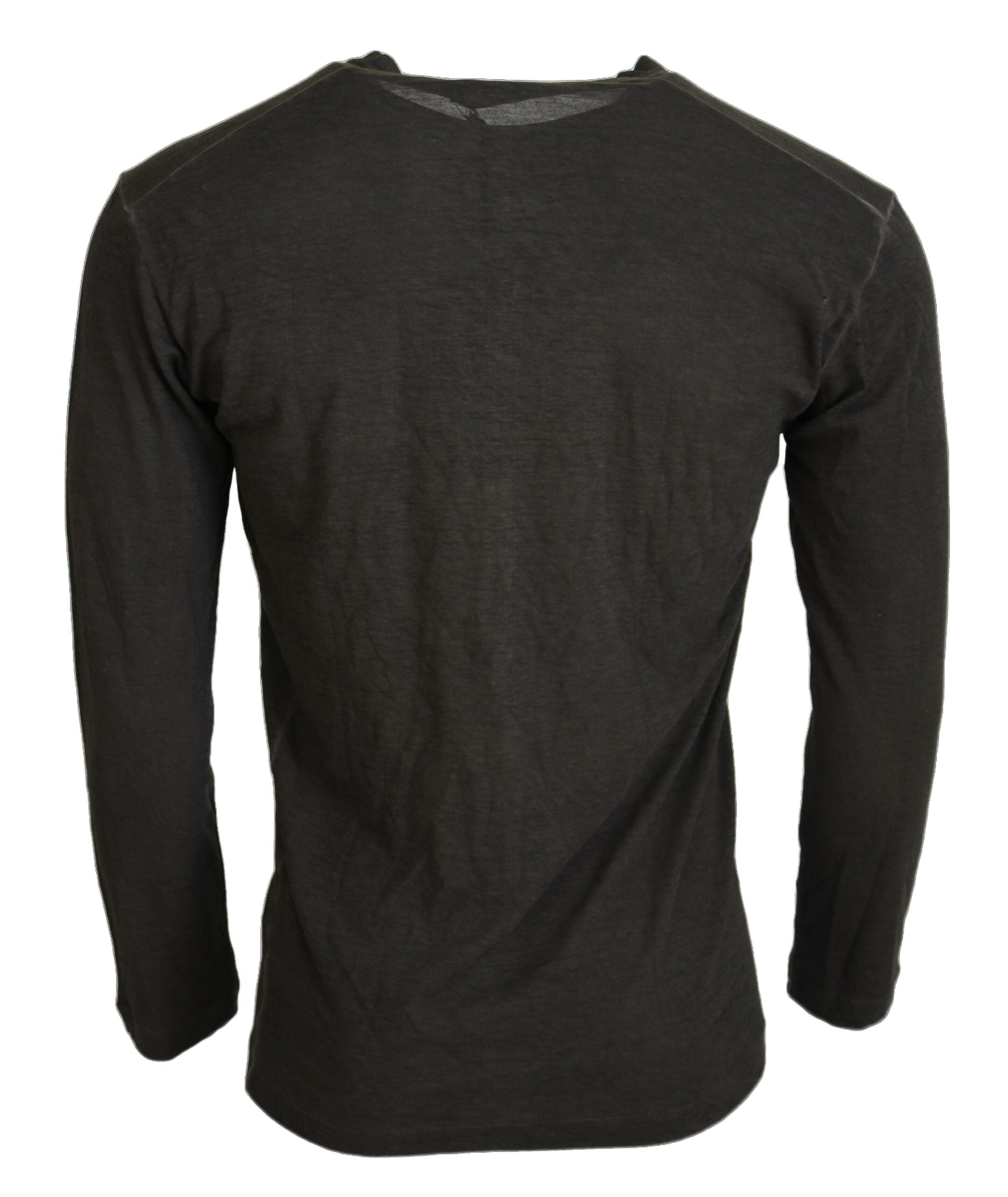 Dsquared² Gray Cotton-Linen Long-Sleeve Sweater