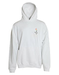 Balenciaga White Cotton Logo Hoodie Sweatshirt Pullover