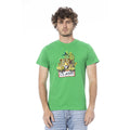 Cavalli Class Green Cotton Men's T-Shirt