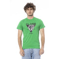 Cavalli Class Green Cotton Men's T-Shirt
