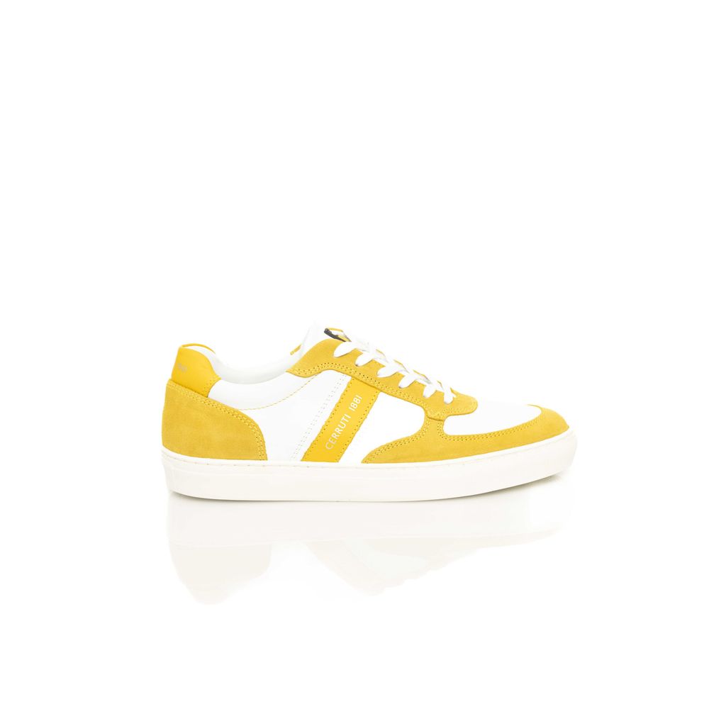 Cerruti 1881 Men's Yellow Cowhide Sneakers