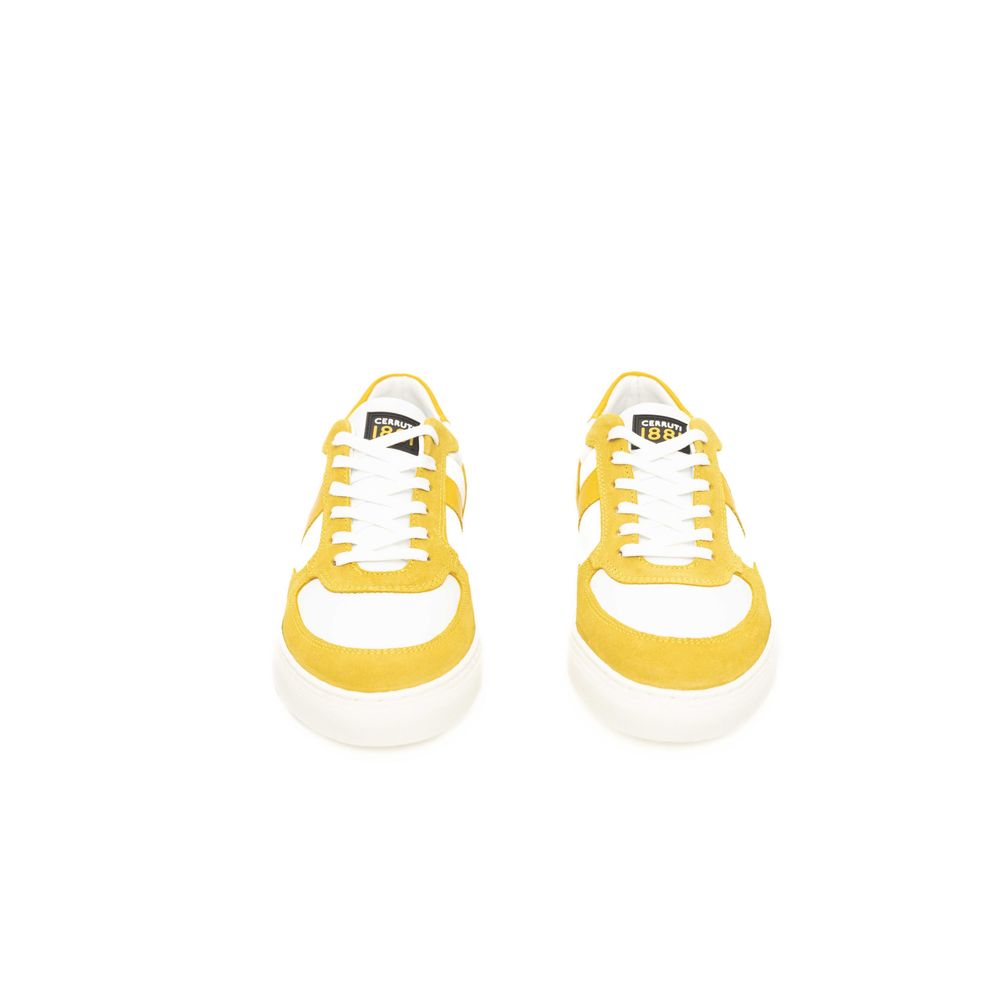 Cerruti 1881 Men's Yellow Cowhide Sneakers