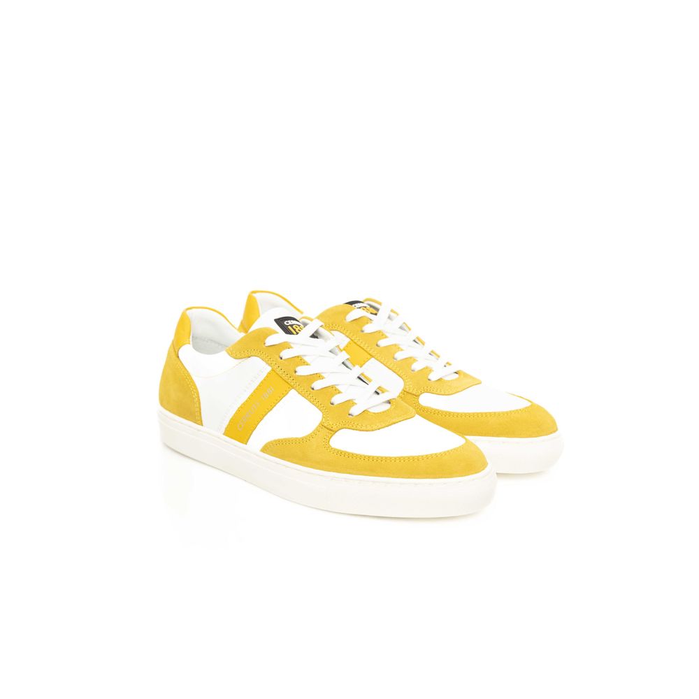 Cerruti 1881 Men's Yellow Cowhide Sneakers