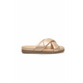 Cerruti 1881 Beige Lammfell Damen Sandale