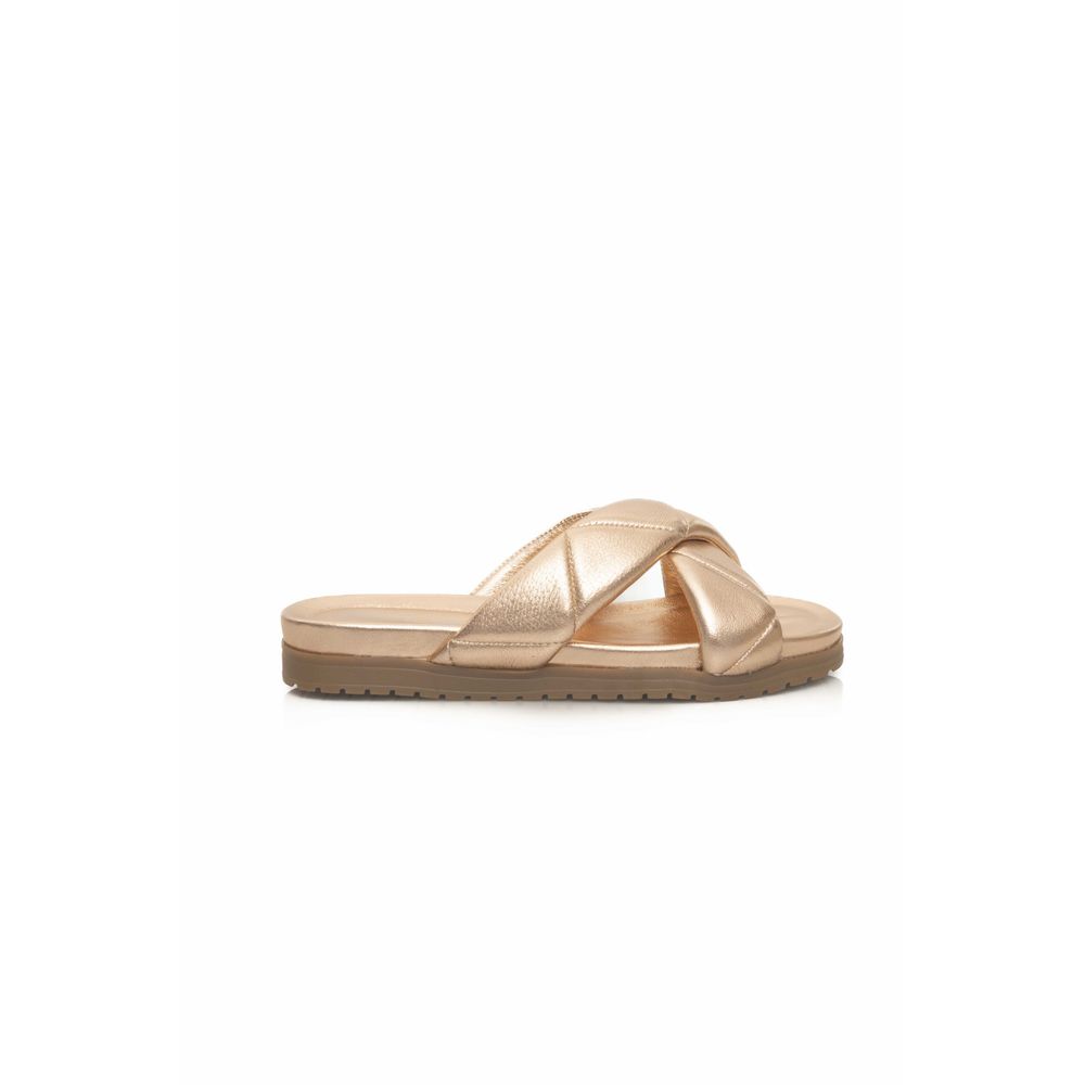 Cerruti 1881 Beige Lammfell Damen Sandale
