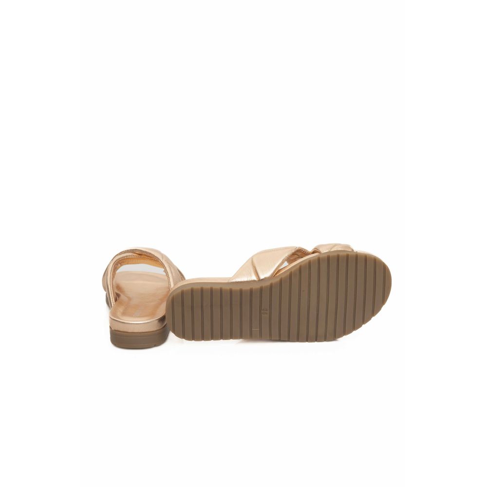 Cerruti 1881 Beige Lammfell Damen Sandale