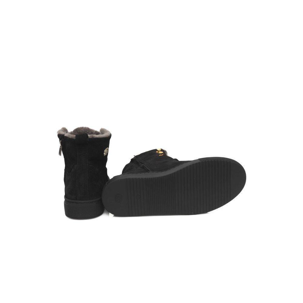 Cerruti 1881 Schwarzer Damen-Sneaker aus Rindsleder