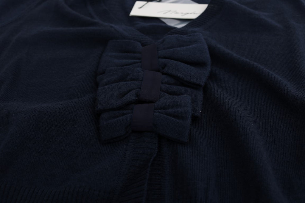 MARGHI LO' Blue Wool Blouse Pullover