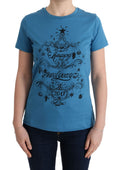Dolce & Gabbana Blue Cotton 2017 Motif T-Shirt
