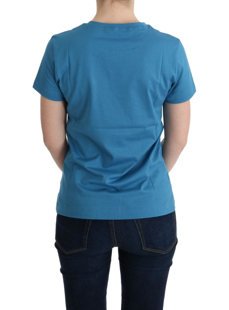 Dolce & Gabbana Blue Cotton 2017 Motif T-Shirt