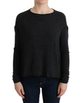 Costume National Grauer Viskose-Strickpullover
