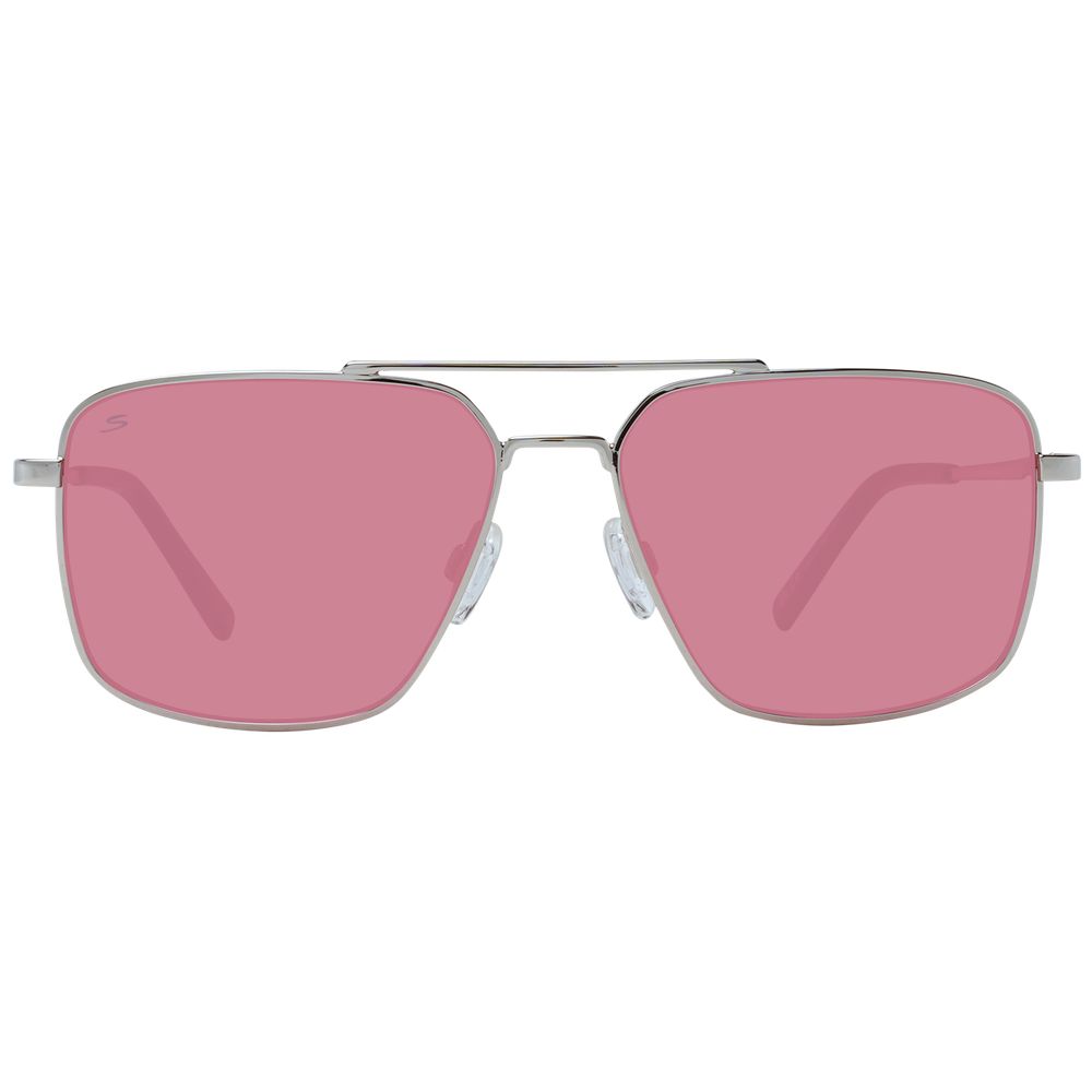 Serengeti Sonnenbrille aus silbernem Metall