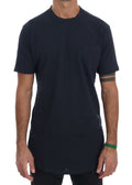 Daniele Alessandrini Round Neck T-Shirt in Blue Cotton