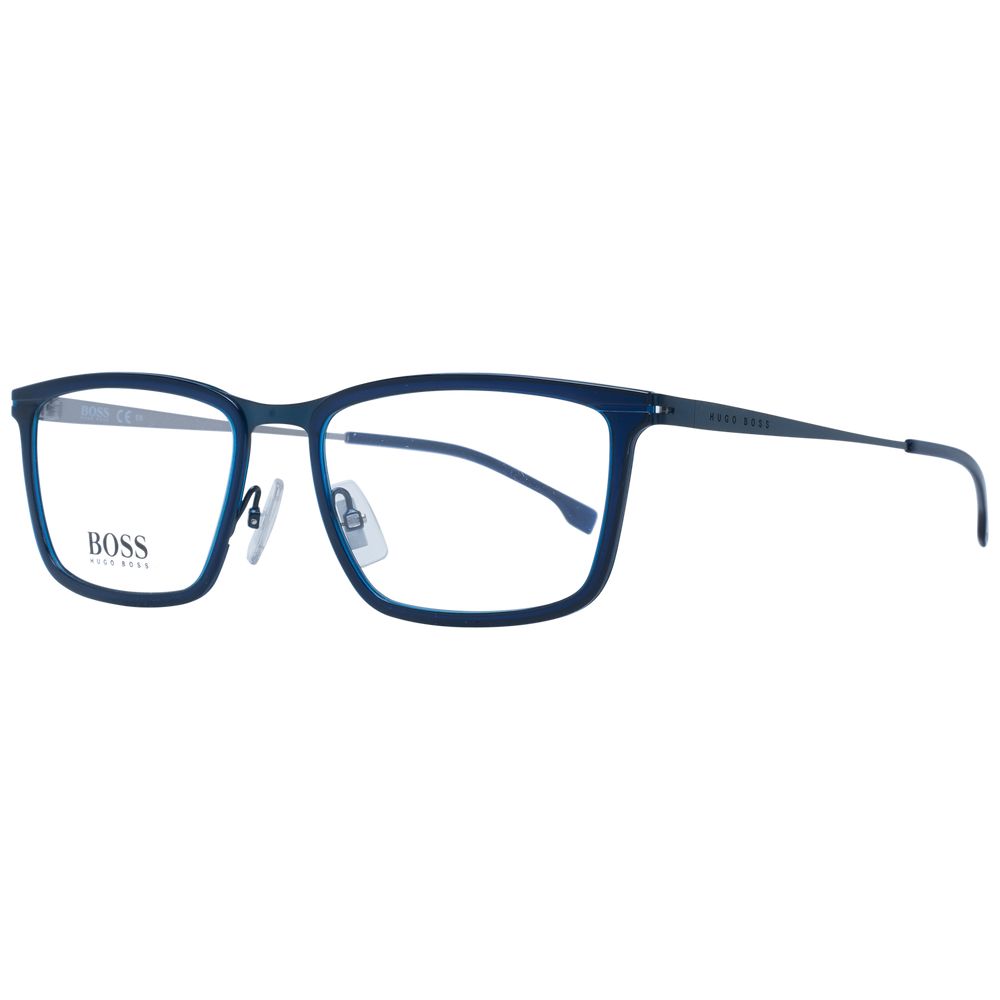 Hugo Boss Blaue Brille aus Edelstahl (Gestell)