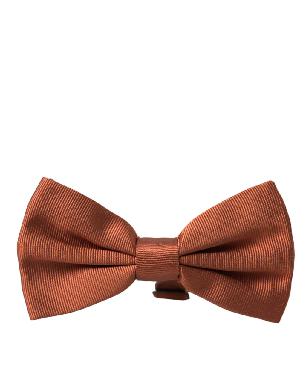 Dolce & Gabbana Brown Silk Adjustable Neck Men's Bow Tie
