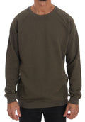 Daniele Alessandrini Green Cotton Crew Neck Sweater