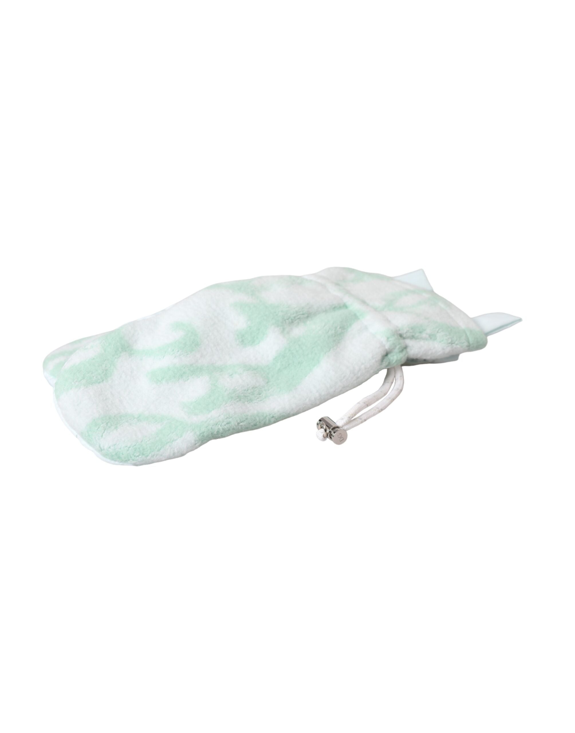 Dolce & Gabbana White Nylon Fleece Wrist Length Gloves