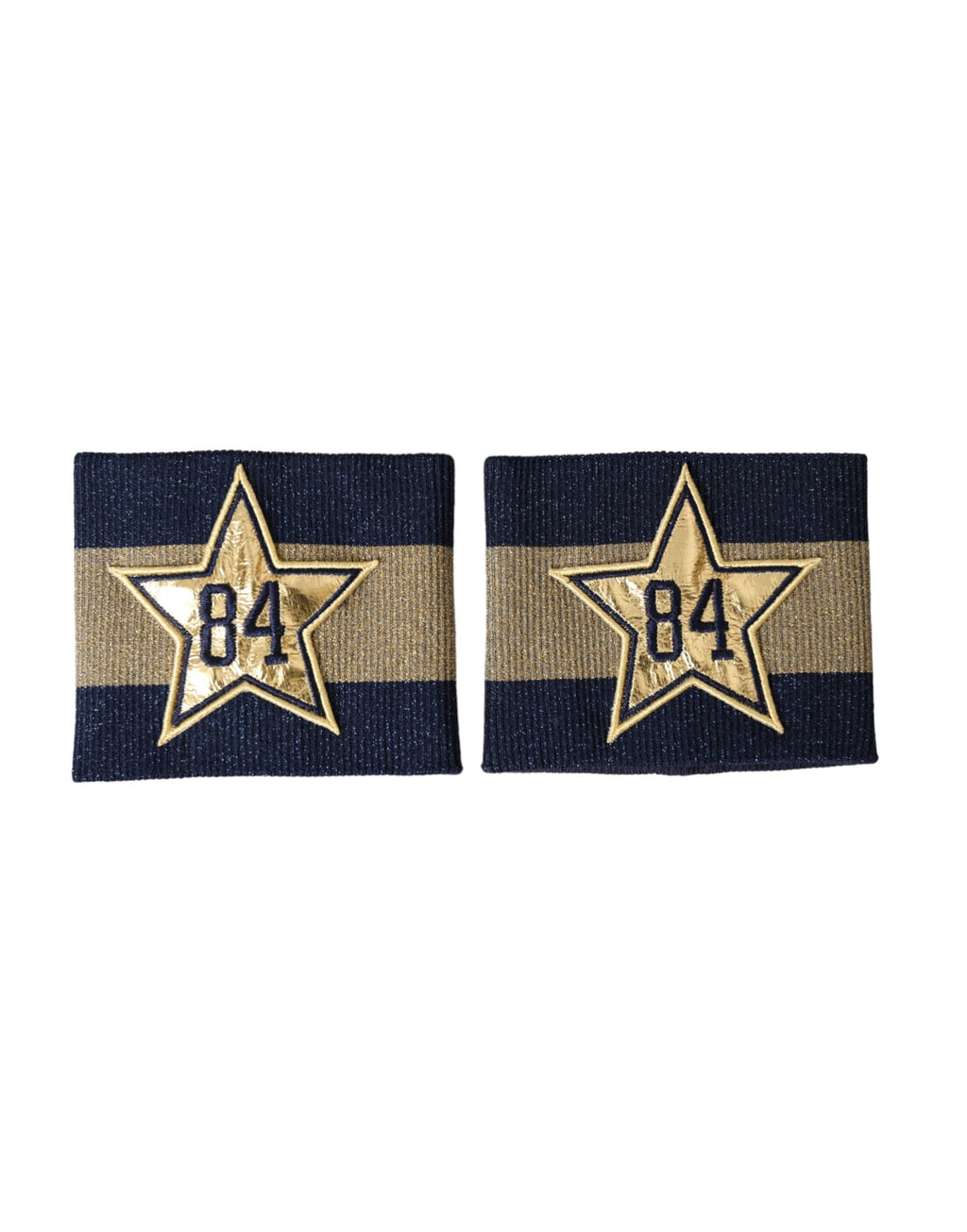 Dolce & Gabbana Black and Gold Logo Star 84 Viscose Bracelet
