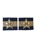 Dolce & Gabbana Black and Gold Logo Star 84 Viscose Bracelet