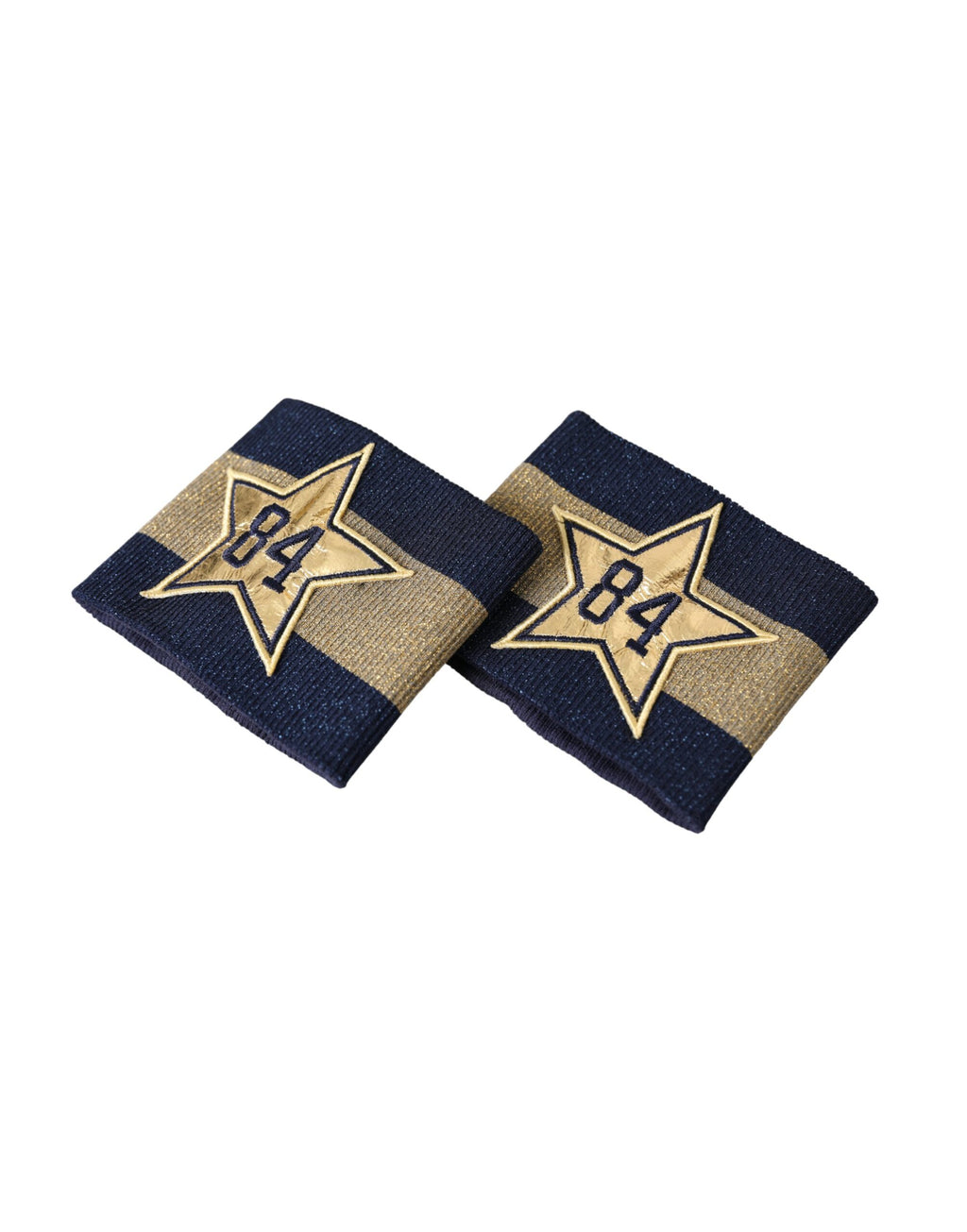 Dolce & Gabbana Black and Gold Logo Star 84 Viscose Bracelet