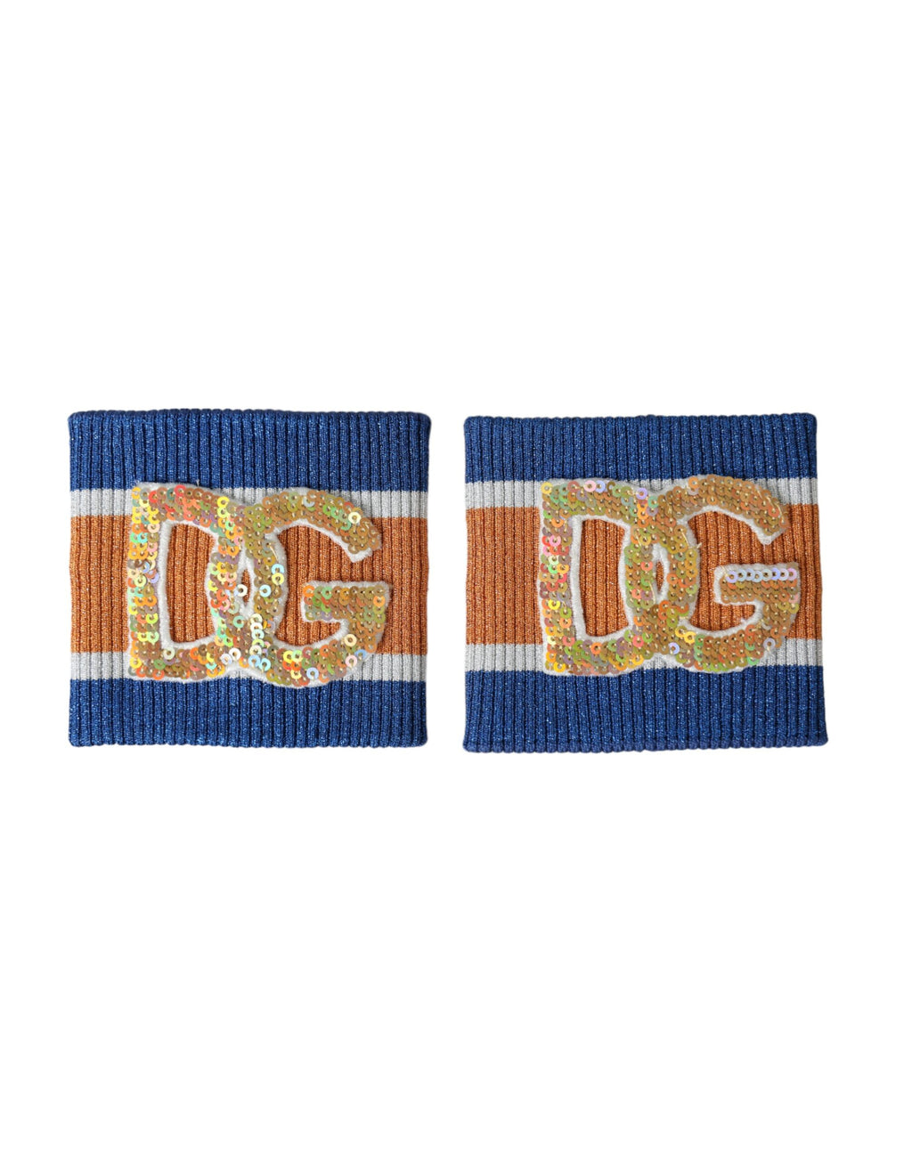 Dolce & Gabbana Multicolor Logo Sequin Viscose Bracelet