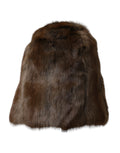 Dolce & Gabbana Brown Weasel Fur Women's Cashmere Beanie