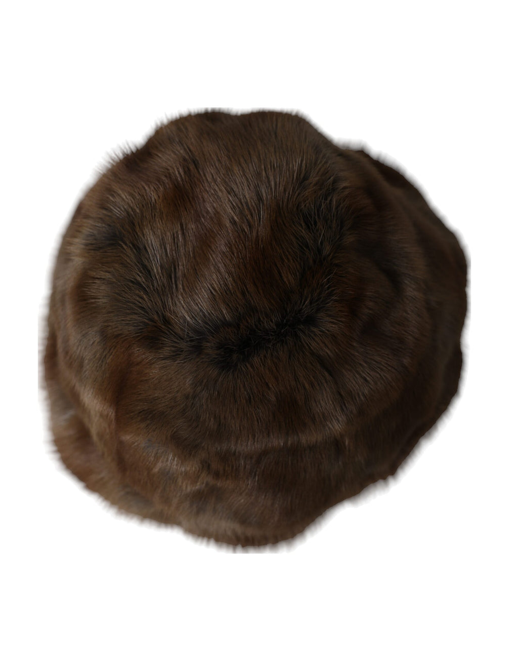 Dolce & Gabbana Brown Weasel Fur Women's Cashmere Beanie