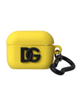 Dolce & Gabbana Yellow Silicone Case with Debossed Logo for Airpods