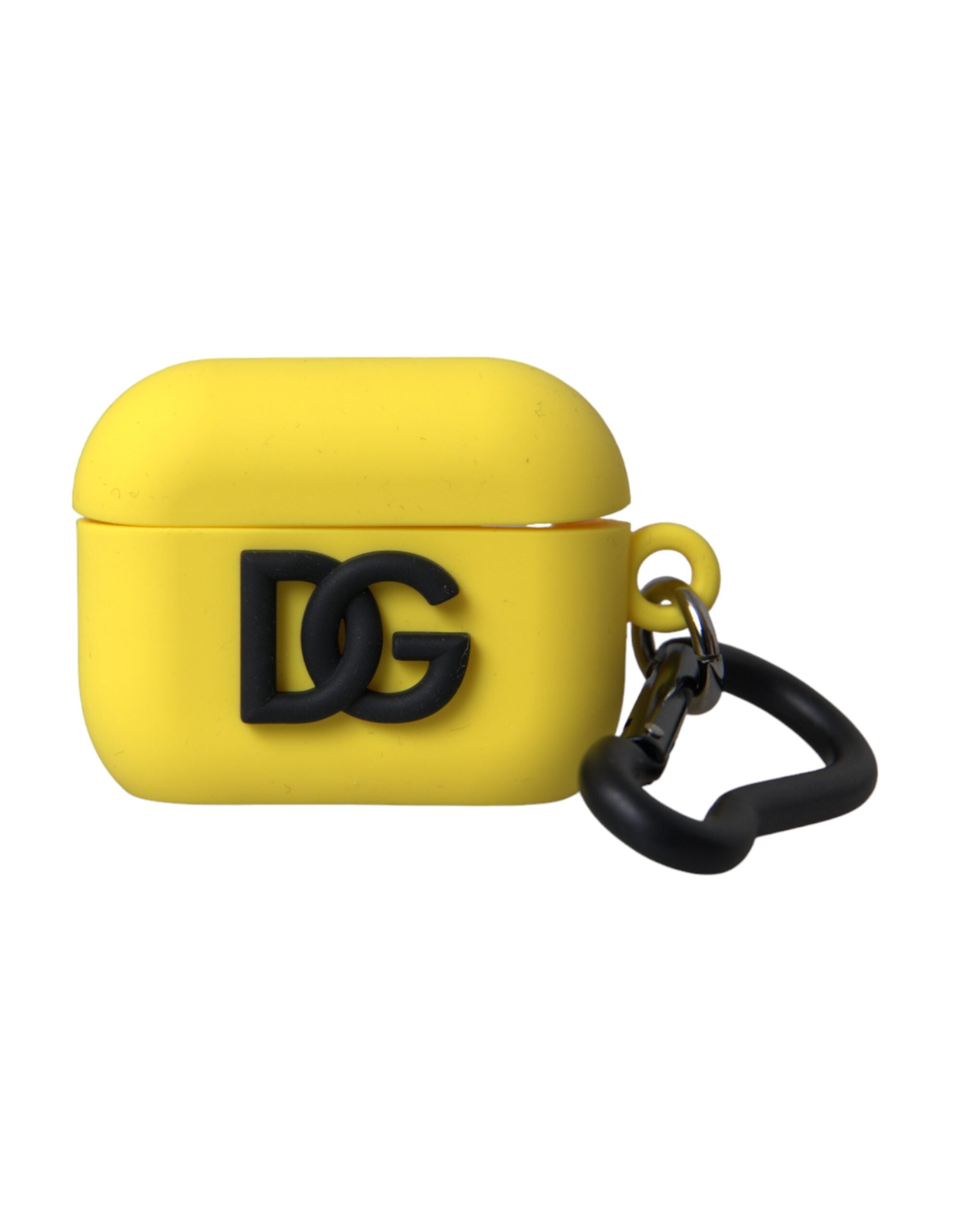 Dolce & Gabbana Yellow Silicone Case with Debossed Logo for Airpods