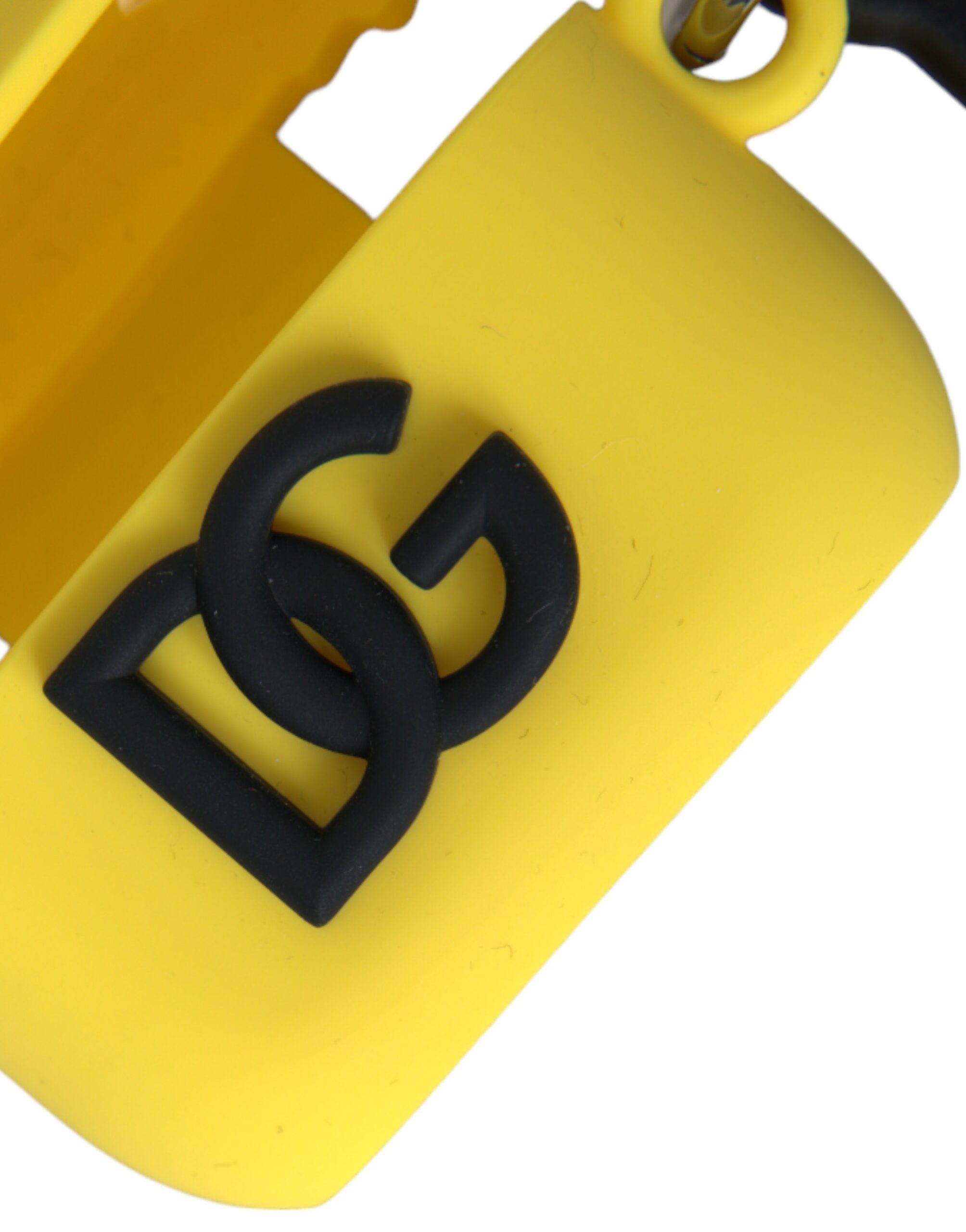 Dolce & Gabbana Yellow Silicone Case with Debossed Logo for Airpods
