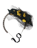 Dolce & Gabbana Black Lemons Sicily Purple Crystal Mesh Headband Tiara