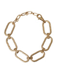 Dolce & Gabbana Gold Tone Messing große Link Kette Schmuck Halskette