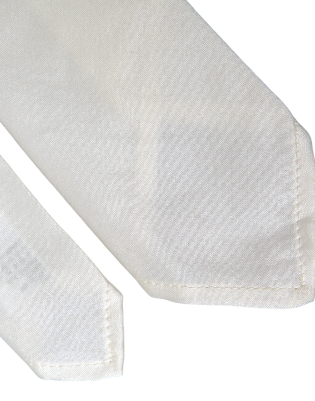 Dolce & Gabbana White Silk Blend Adjustable Bow Tie Men's