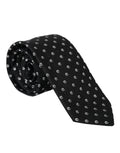 Dolce & Gabbana Black Logo Adjustable Bow Tie in Cotton Blend