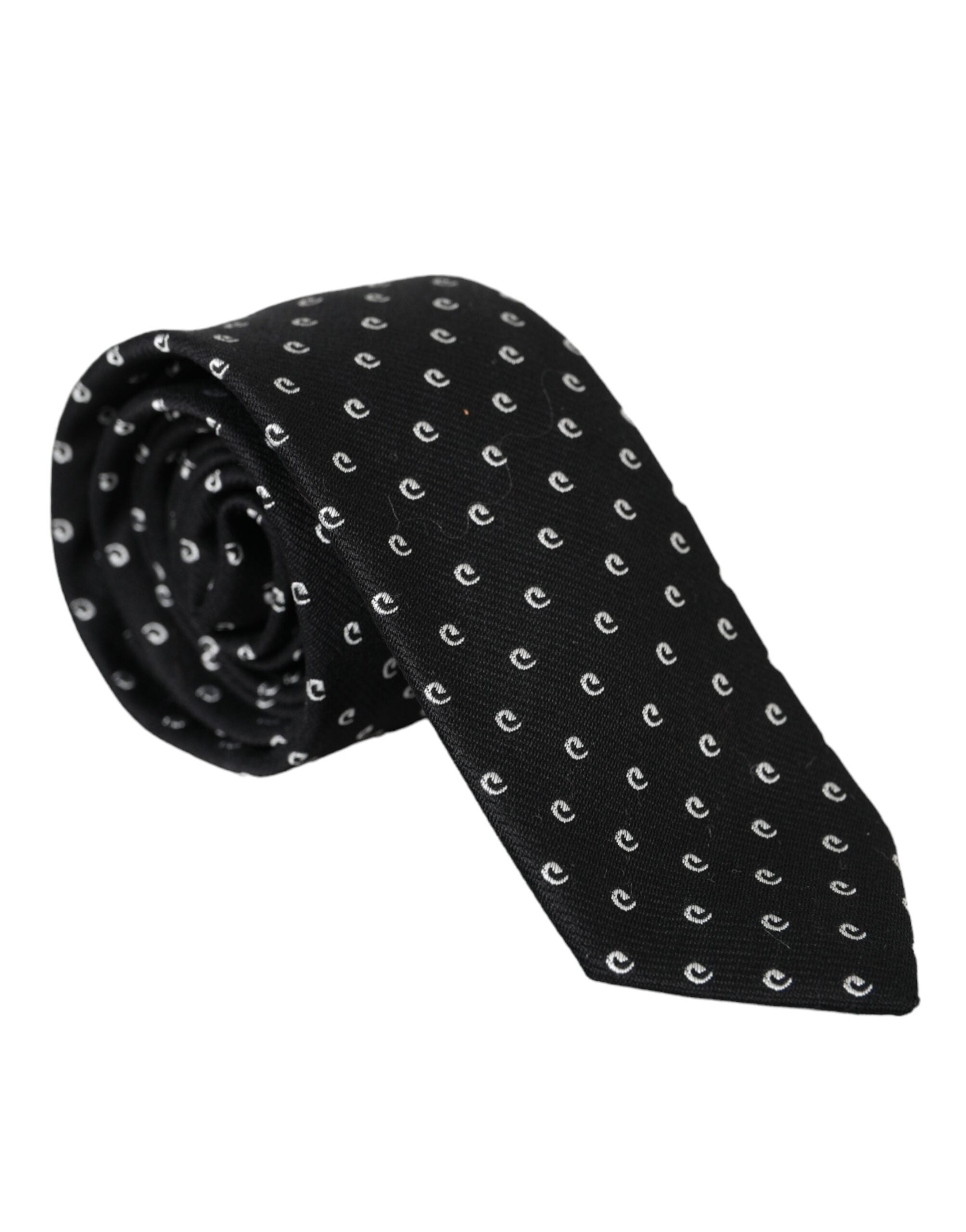 Dolce & Gabbana Black Logo Adjustable Bow Tie in Cotton Blend