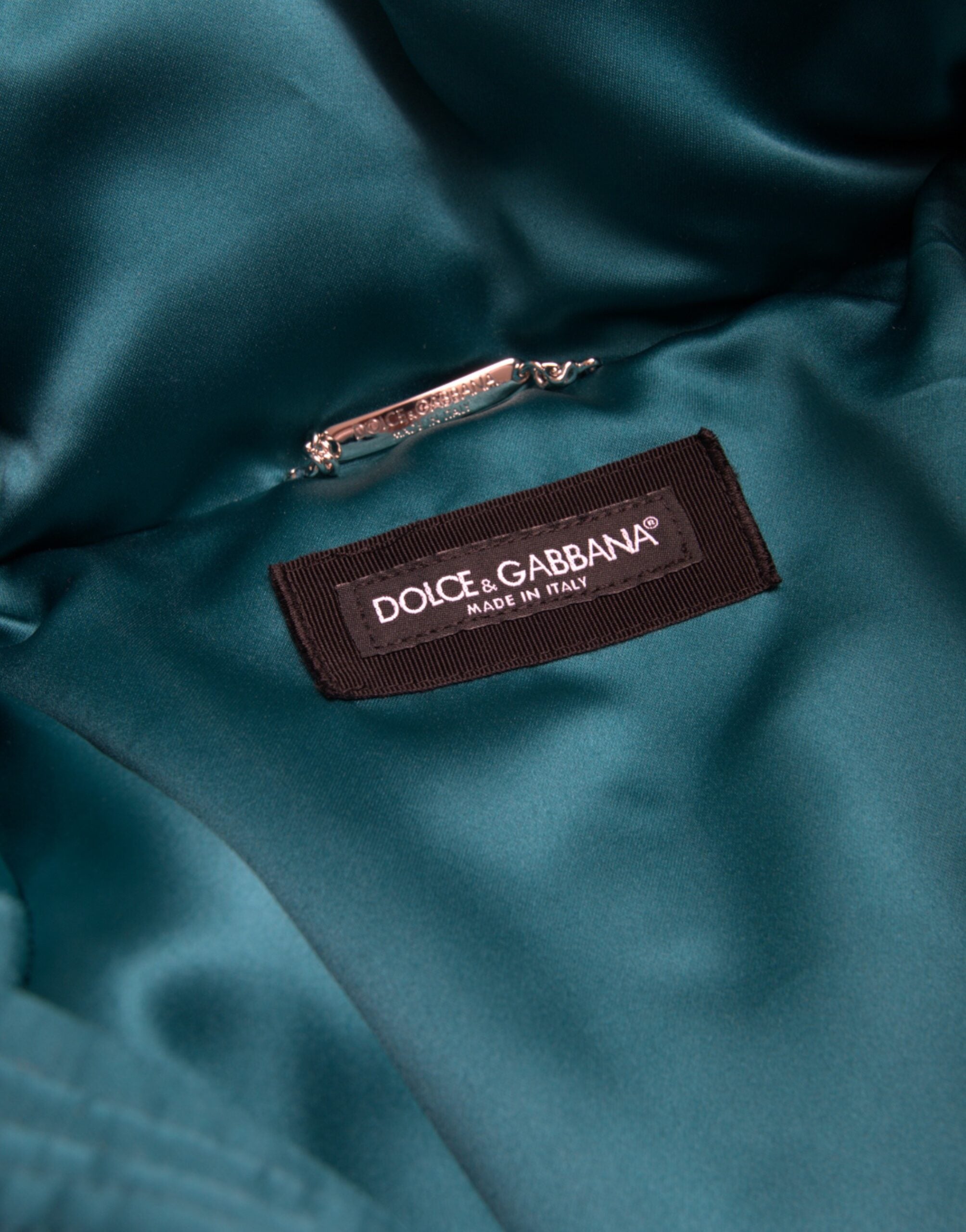 Dolce & Gabbana Multicolor Floral Windbreaker Pufferjacke