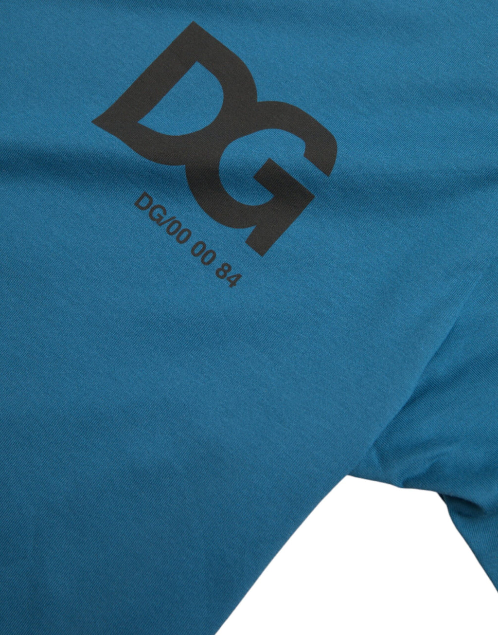 Dolce & Gabbana Blue Logo Crew Neck Short-Sleeve T-Shirt