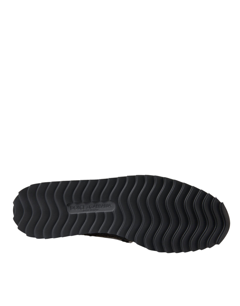 Dolce & Gabbana Black Woven Buffalo Leather Men's Loafers Shoes