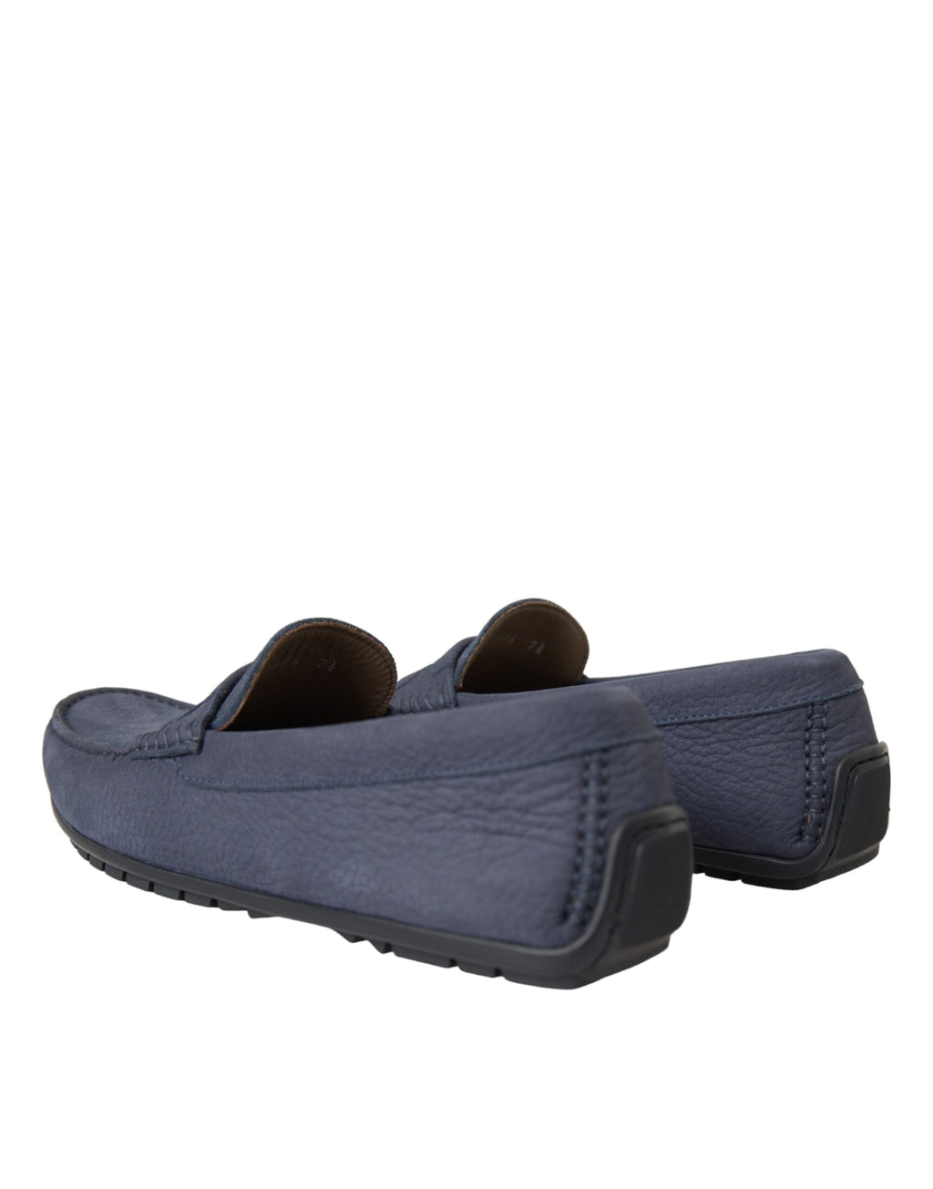 Dolce & Gabbana Blue Calfskin Slip-On Loafer Shoes