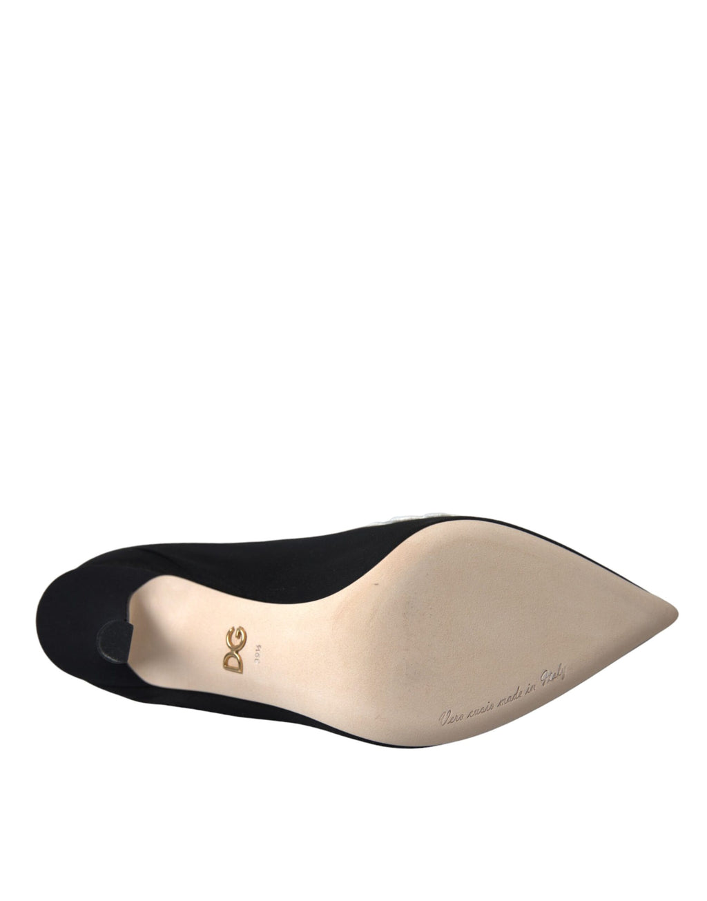 Dolce & Gabbana Black White Embroidered Slip-On Boot Shoes