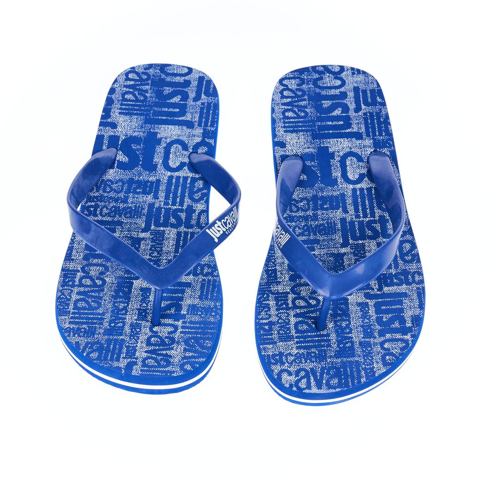 Just Cavalli Men's Light Blue EVA Sandal