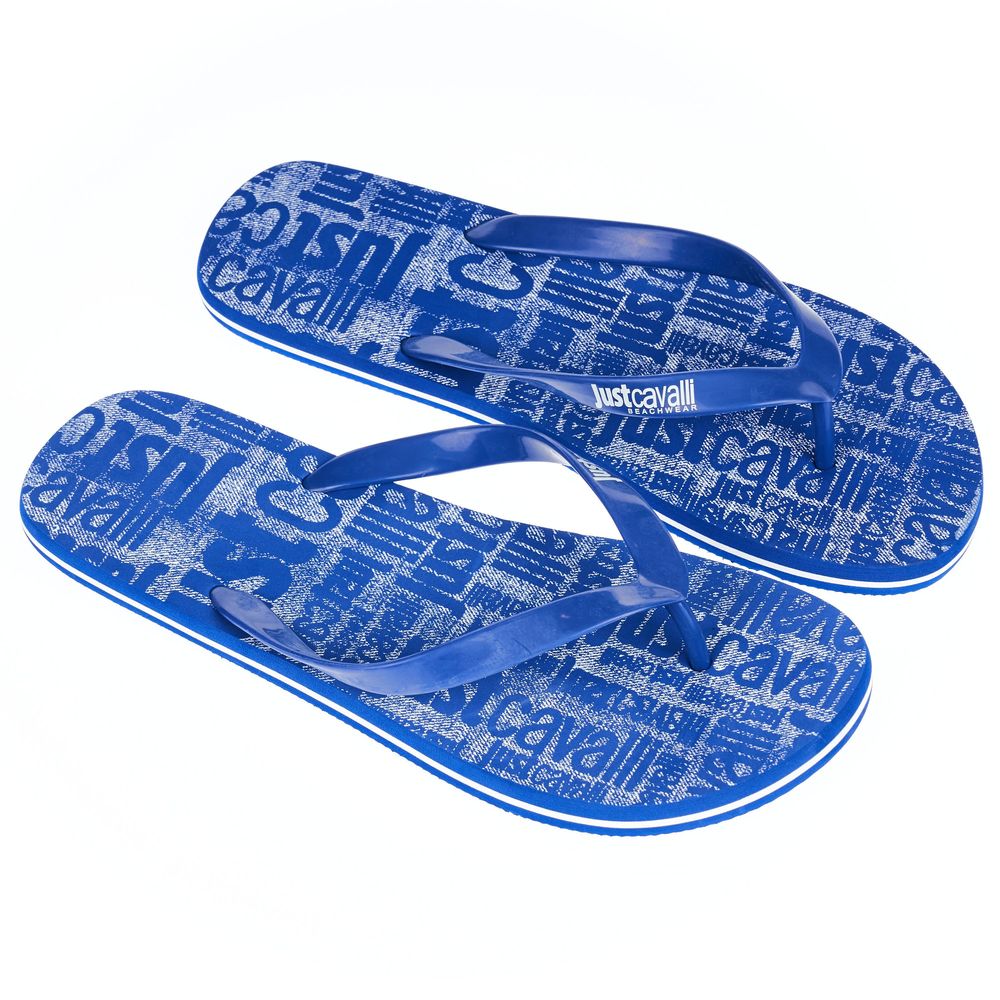 Just Cavalli Men's Light Blue EVA Sandal
